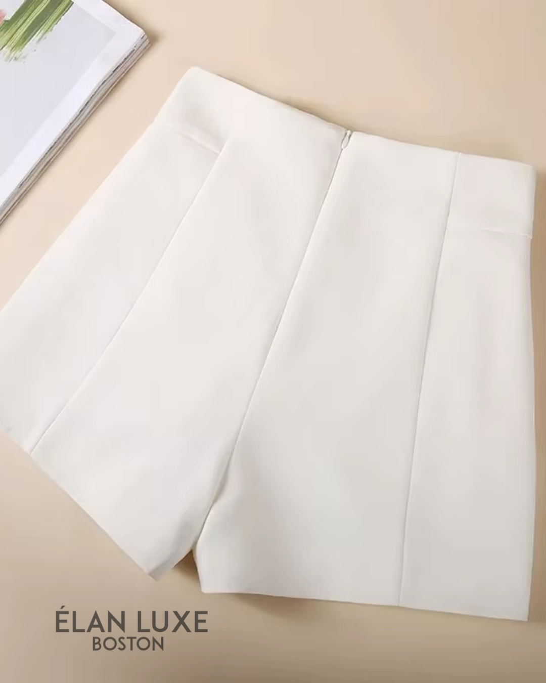Esmé High-Waist Suit Shorts