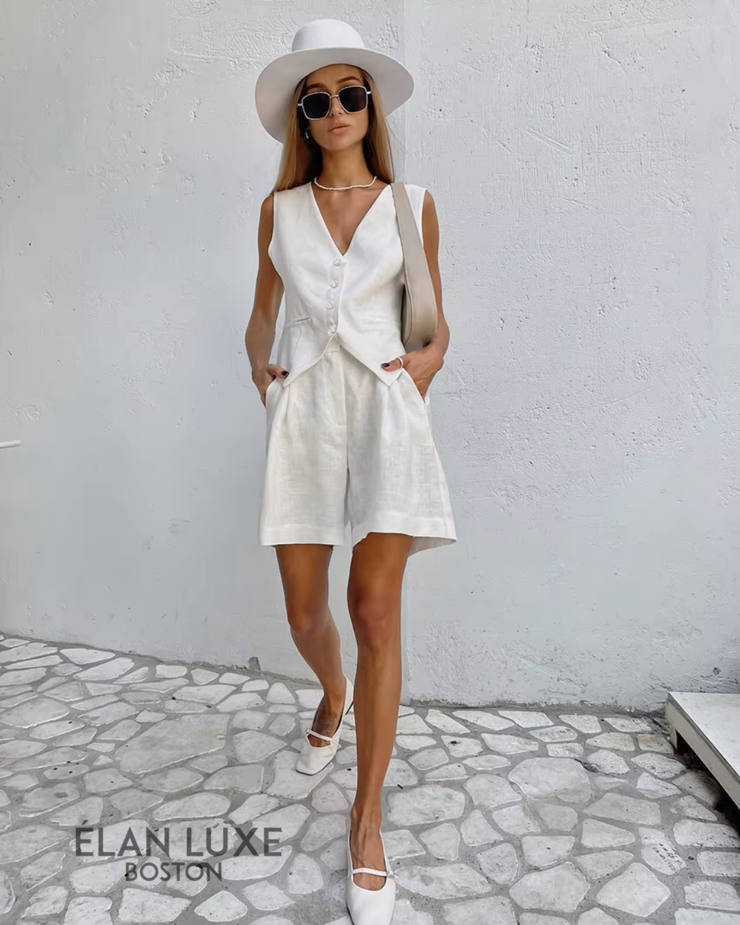 Riviera Linen Two-Piece Set
