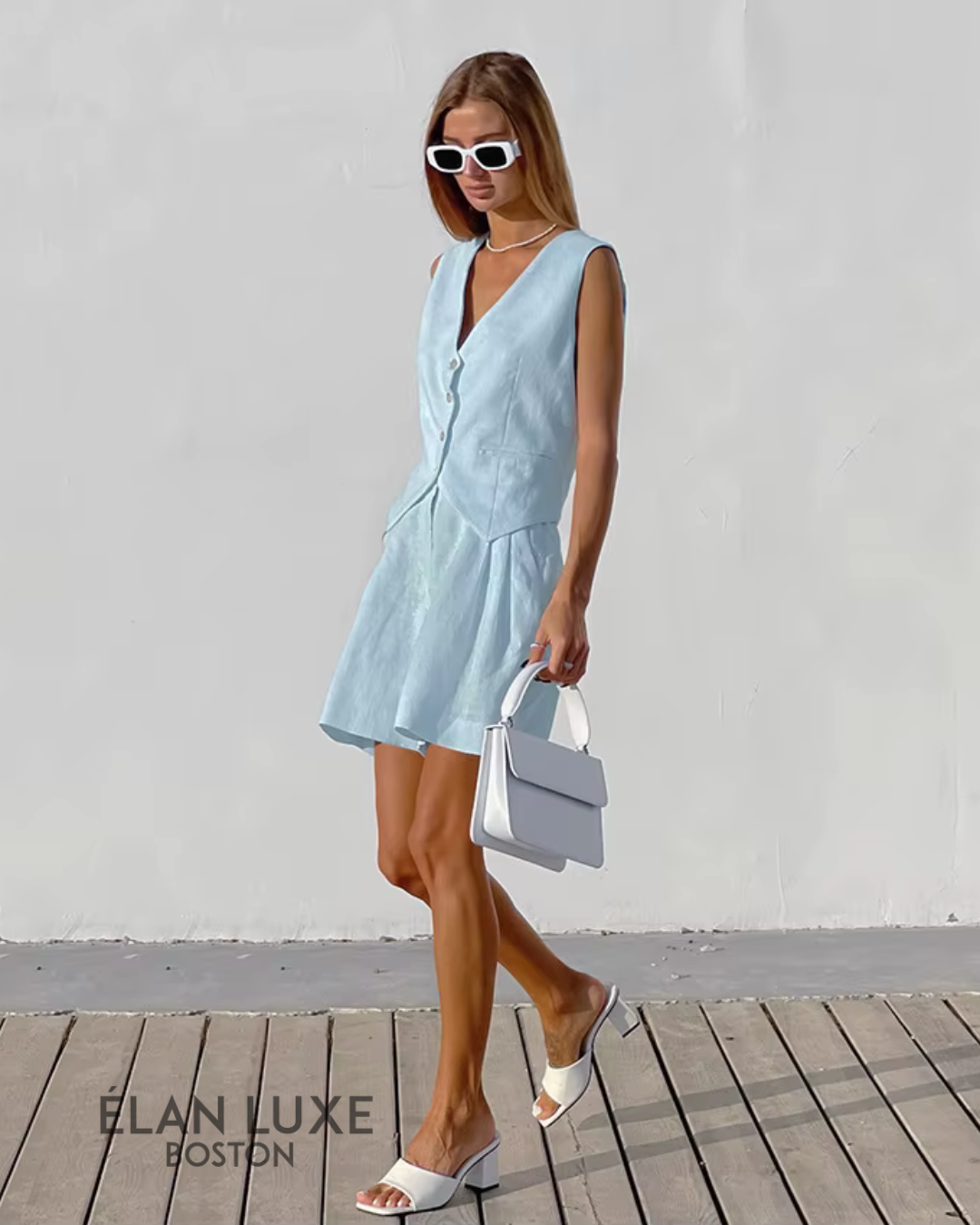 Riviera Linen Two-Piece Set