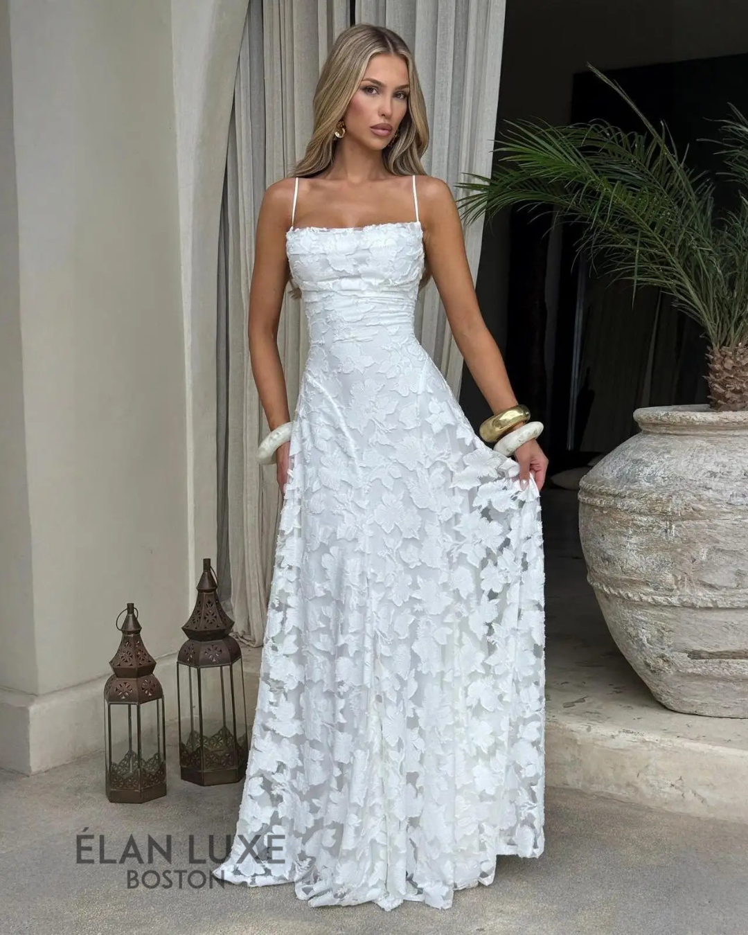 Vivienne™ A-Line Lace Evening Dress