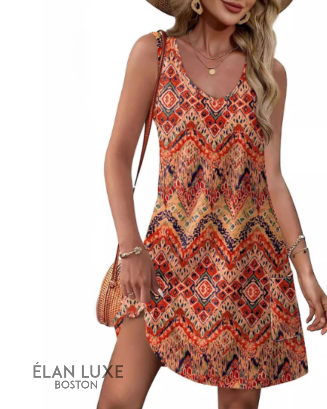 Sun-Kissed Escape Mini Dress