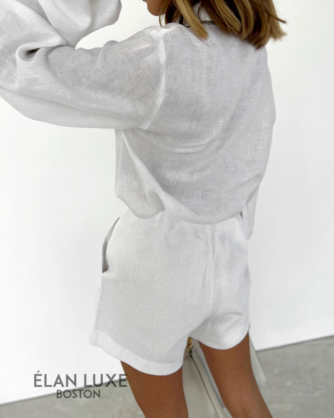Monaco Contrast Cotton-Linen Set