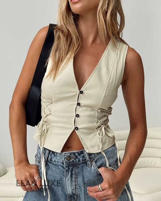 Amara Lace-Up Vest