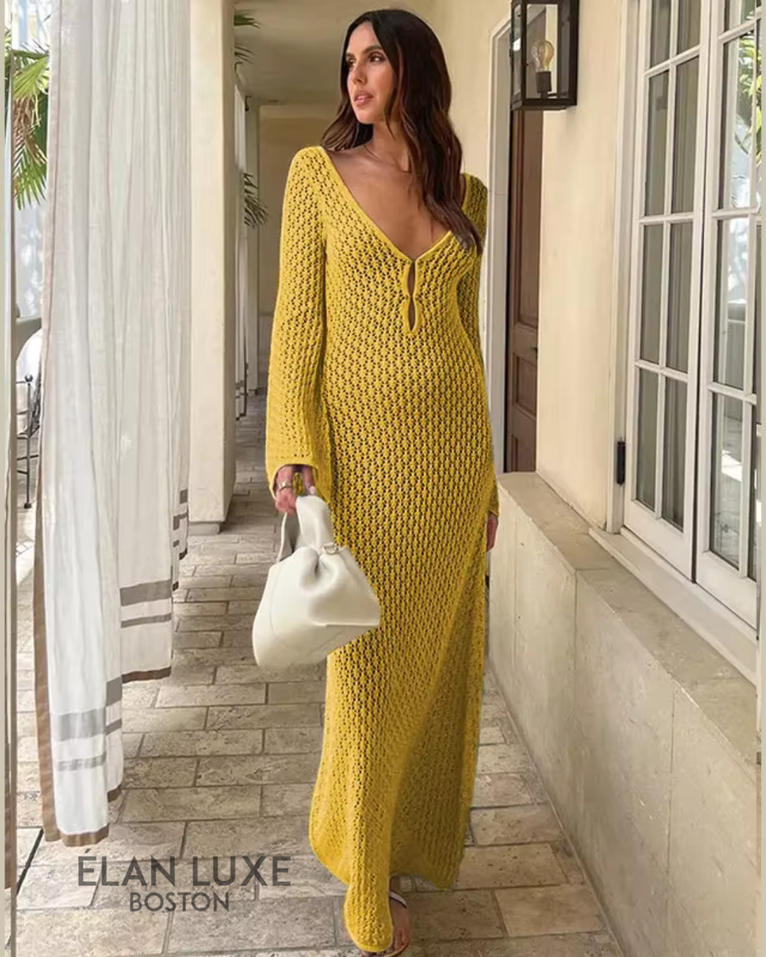 Moana Crochet Long Dress