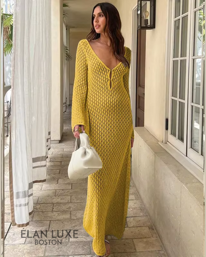 Moana Crochet Long Dress