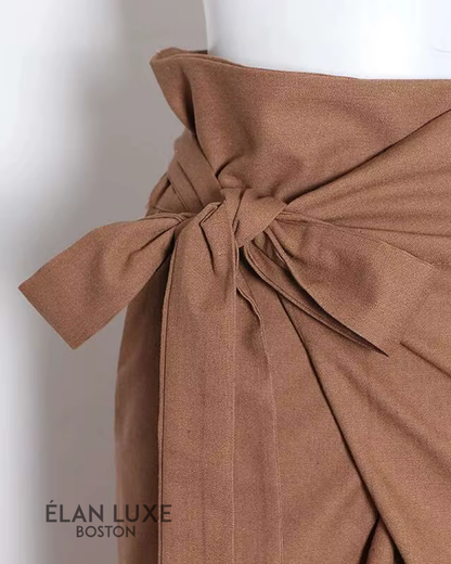 VGH Bow-Tied Ruffle Waist Trousers