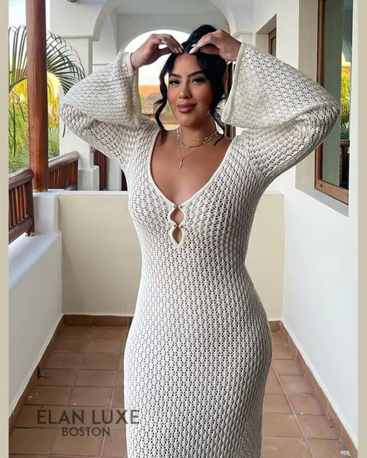 Moana Crochet Long Dress