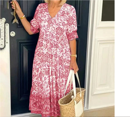 The Amara Boho Maxi Dress