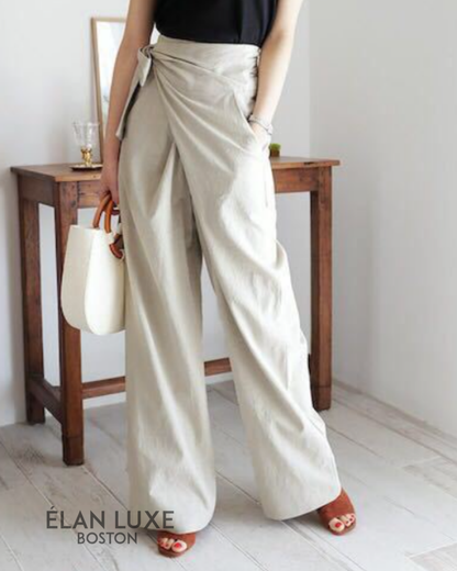 VGH Bow-Tied Ruffle Waist Trousers