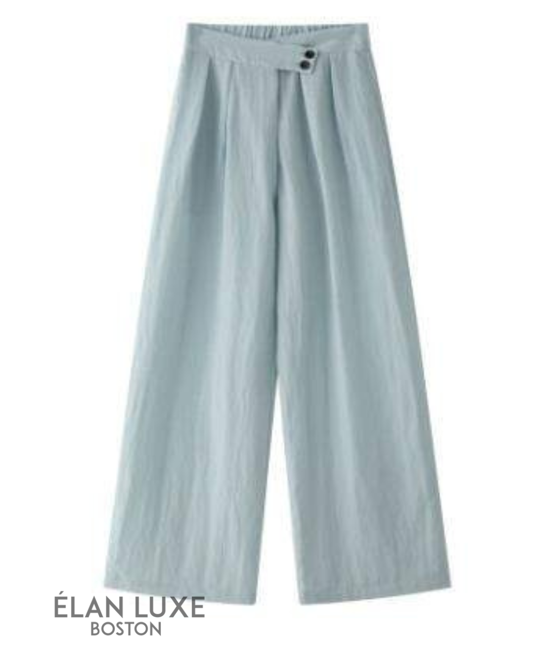 Livia Asymmetric Button Linen-Blend Trousers