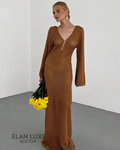 Moana Crochet Long Dress